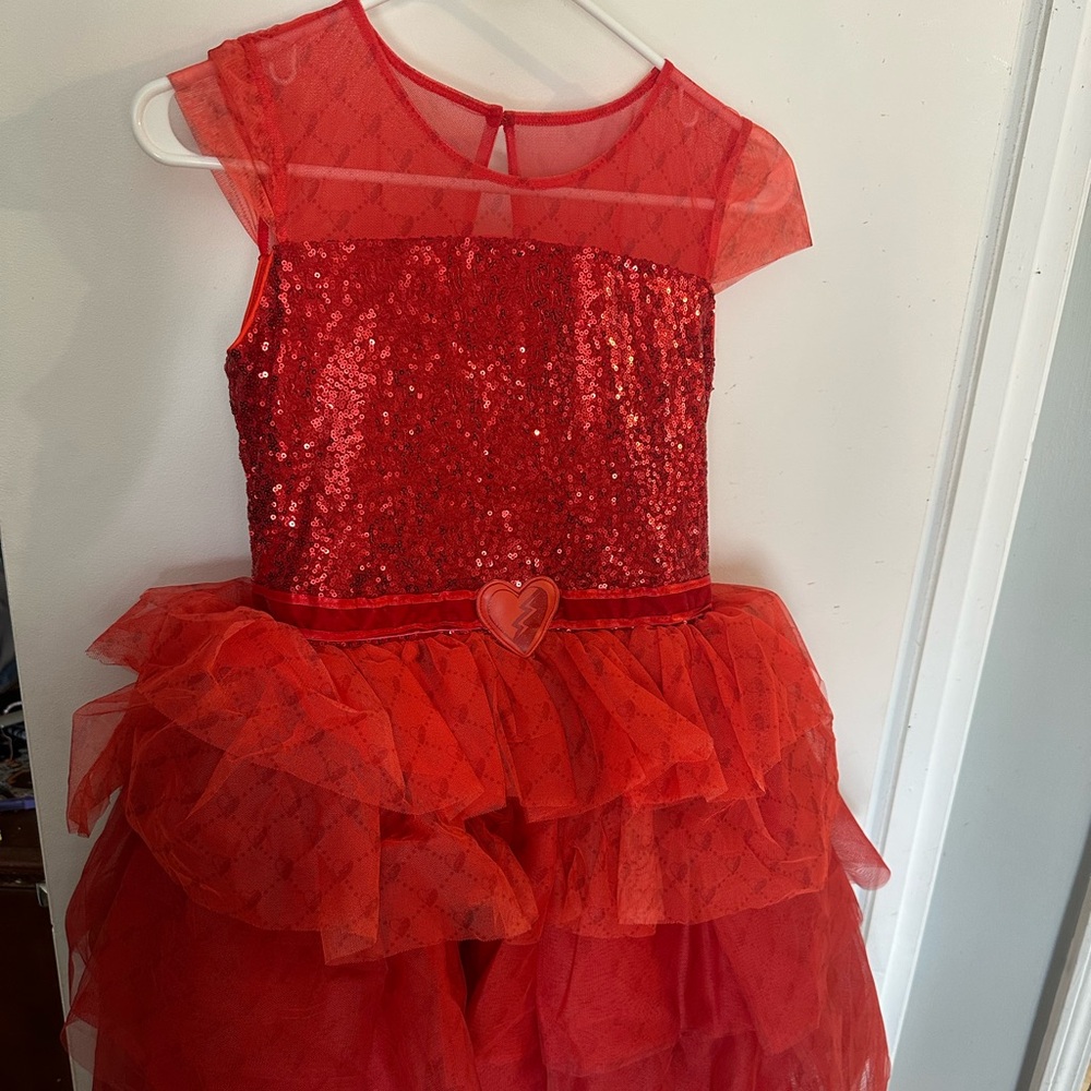 Disney Red Sequin Dress with Heart Accent
